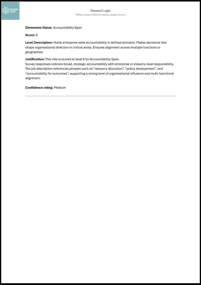 Example Job Evaluation Report - Page 5